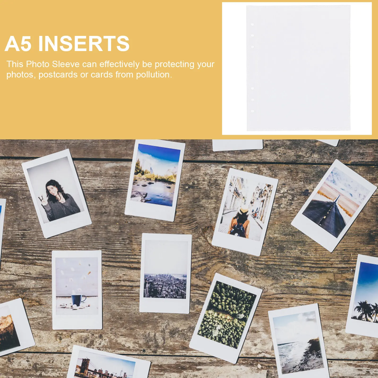 

20 шт. креативных вкладышей для папок формата А5, многофункциональные карманы для документов, многоразовые защитные листы для школы и офиса