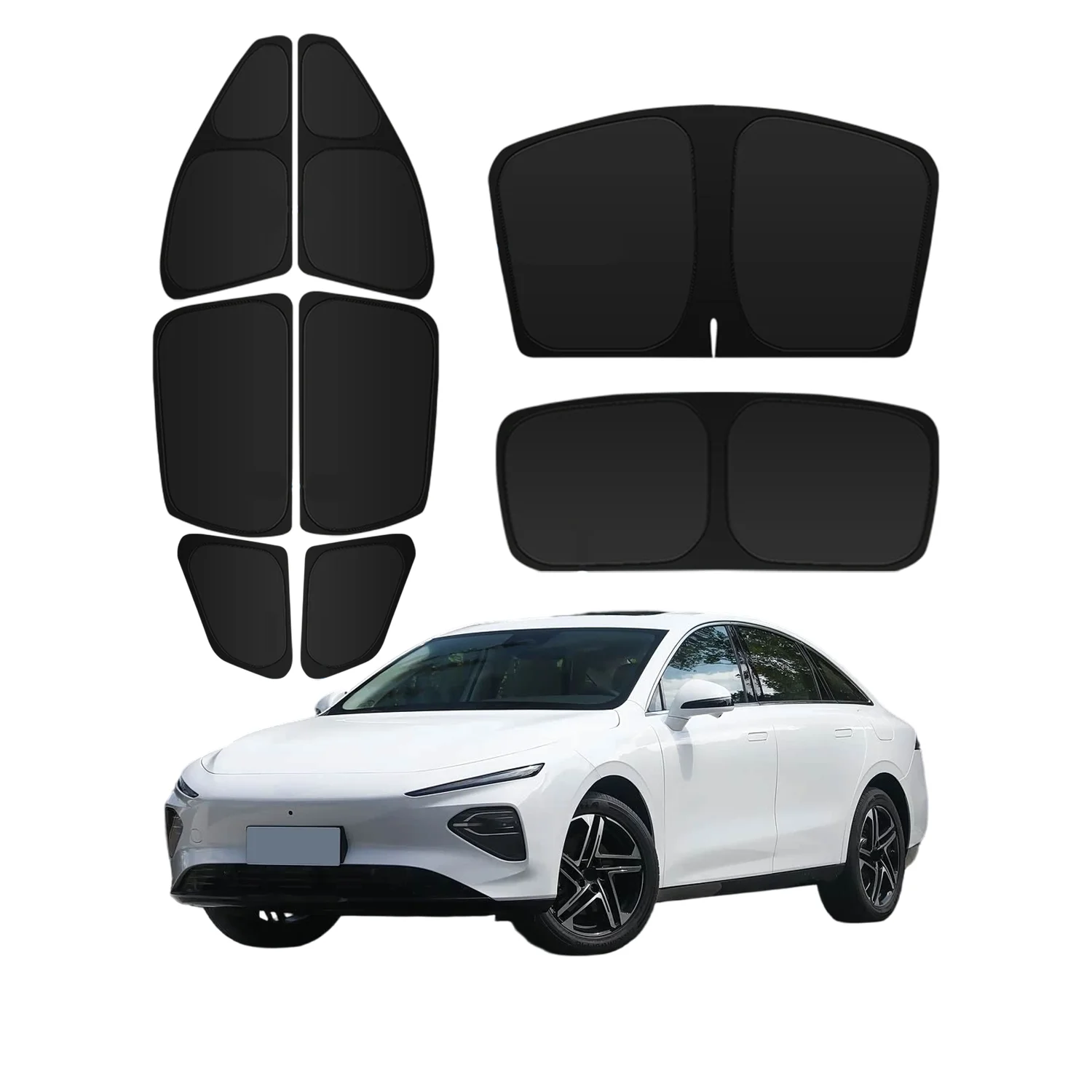 

Солнцезащитные шторки для Roewe D7 2023-2024: на лобовое и заднее стекла, на боковые окна, защитные накладки от солнца