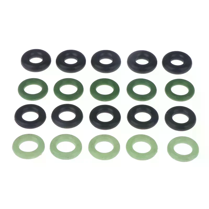 20pcs Rubber O Ring O-Ring Oil Sealing Gasket Automobile Sealing Automotive fuel injector rubber gasket