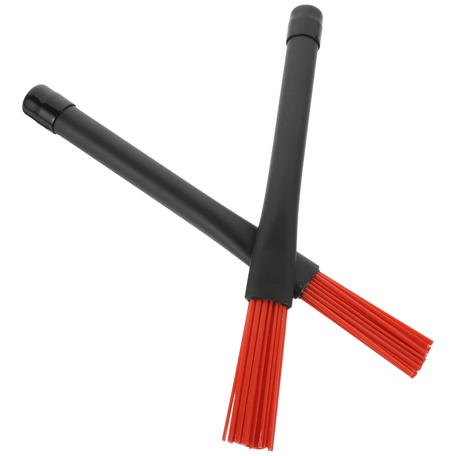 

1 Pair Black Nylon Drum Sticks Brushes Retractable Handle for Jazz Drums Percussion Accessory Beginner Practice Bands