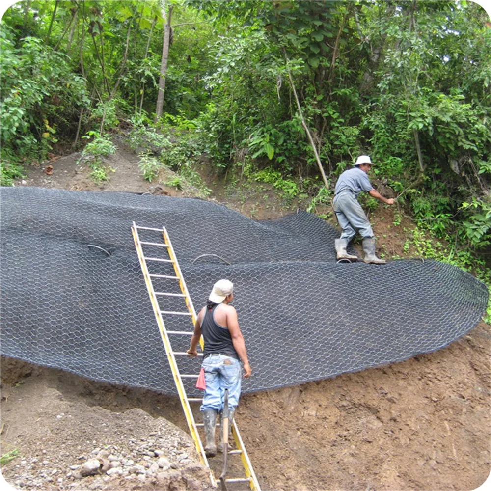Sustainable Preventing Soil Erosion Steel Grid Geomats / Earthwork Products/Slope Grass Planting