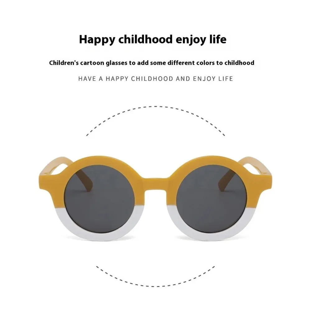 نظارات شمسية جديدة للأطفال لعام 2025، نظارات شمسية بإطار دائري للفتيات، نظارات شمسية مخصصة واقية من الشمس للأطفال، عصرية متعددة الاستخدامات