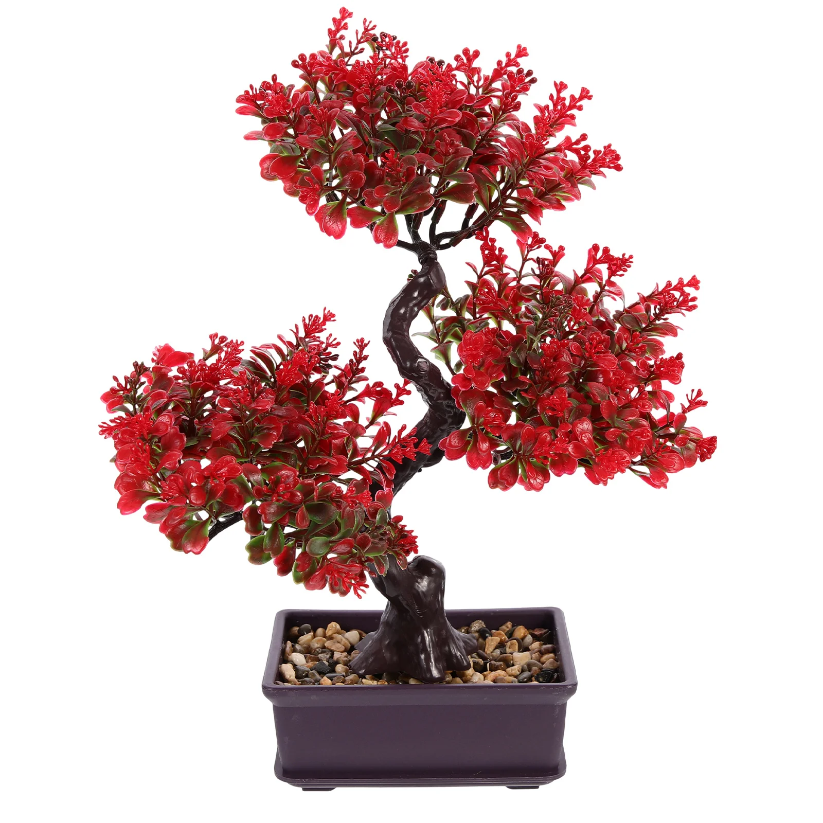 

Artificial Potted Plant Bonsai Statue False Green Plants Fake Ornaments Decorate Desktop Adornments Greenery Plastic