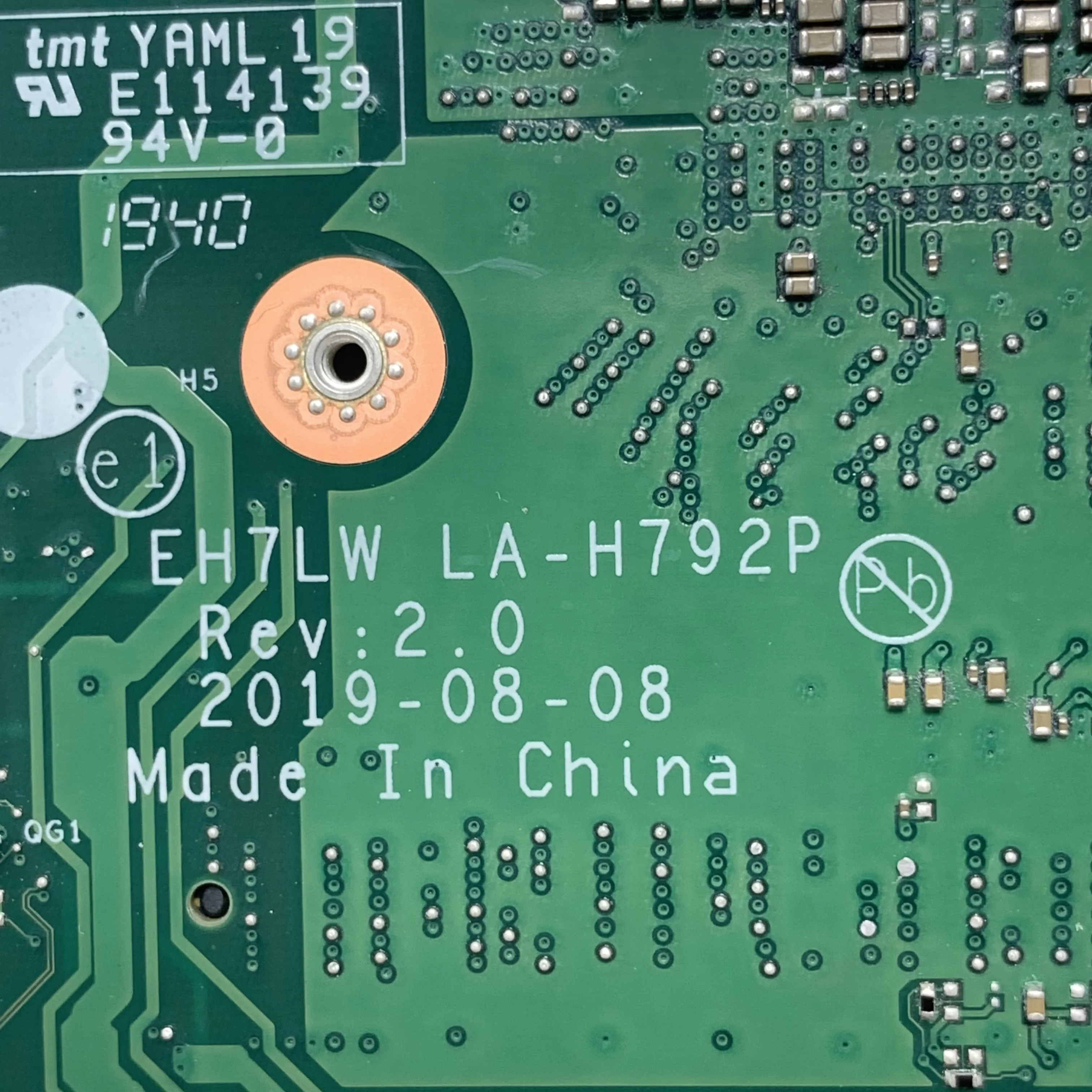 

EH7LW LA-H792P Высококачественная материнская плата для ноутбука ACER A315-54 с процессором SRGL0 I3-10110U 100% полное тестирование OK NBHM211001