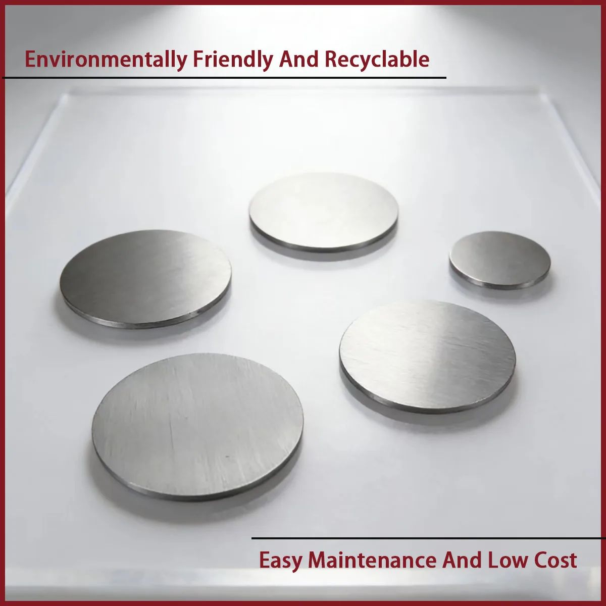 Aluminum alloy circular plate with a thickness of 2-6mm is used for electronic and electrical accessories,decorative panels, etc