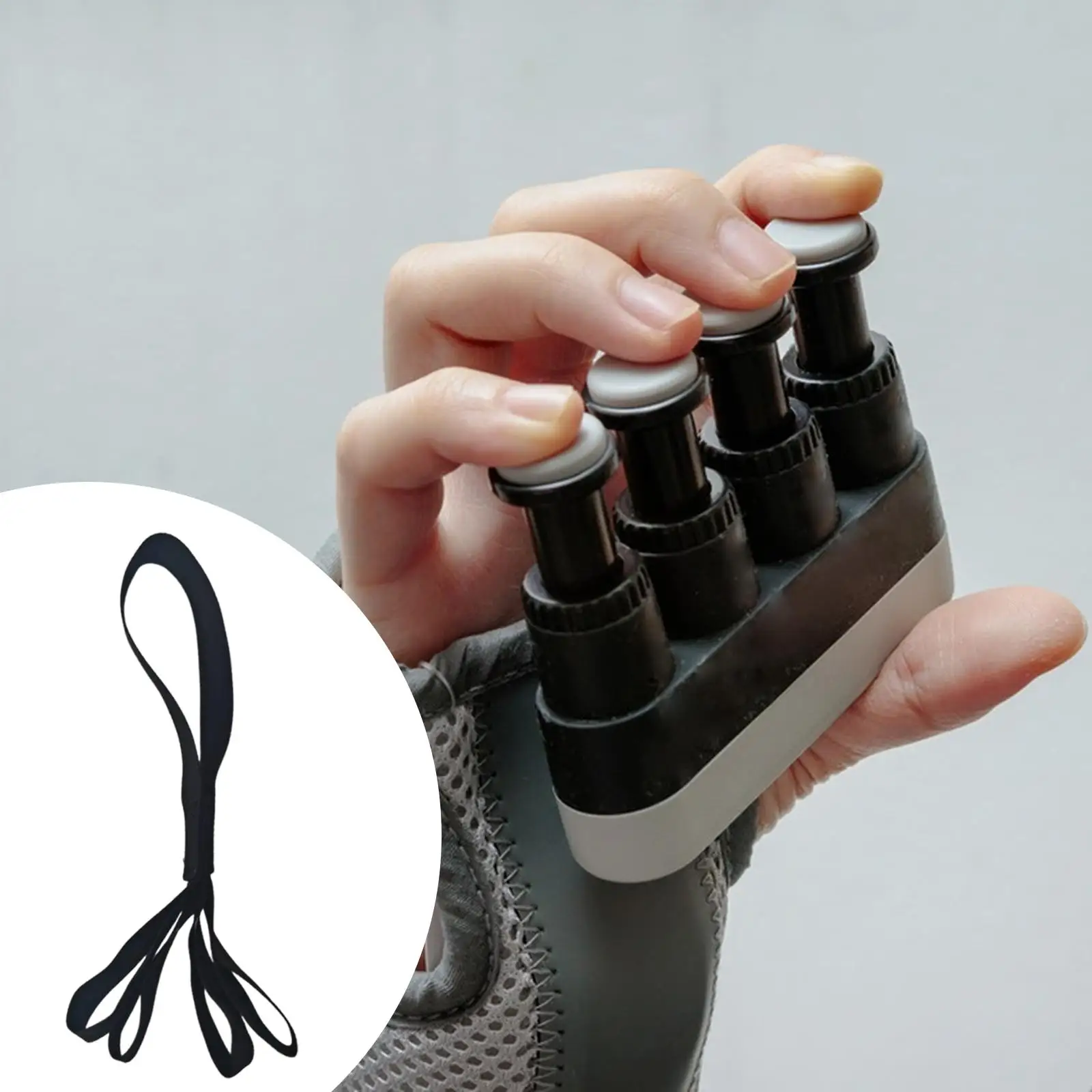 

Grip Strength Strap Finger Strengthener Workout Tool Resistance Bands Hand and