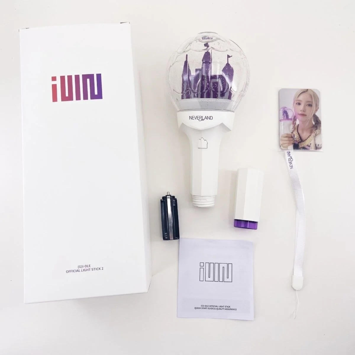 Kpop (G)I-DLE Lightstick Gidle Ver.2 Light Stick Gidle Castle Concert Lamp Fluorescent Toy Party Flash With Photo Card Fans Gift