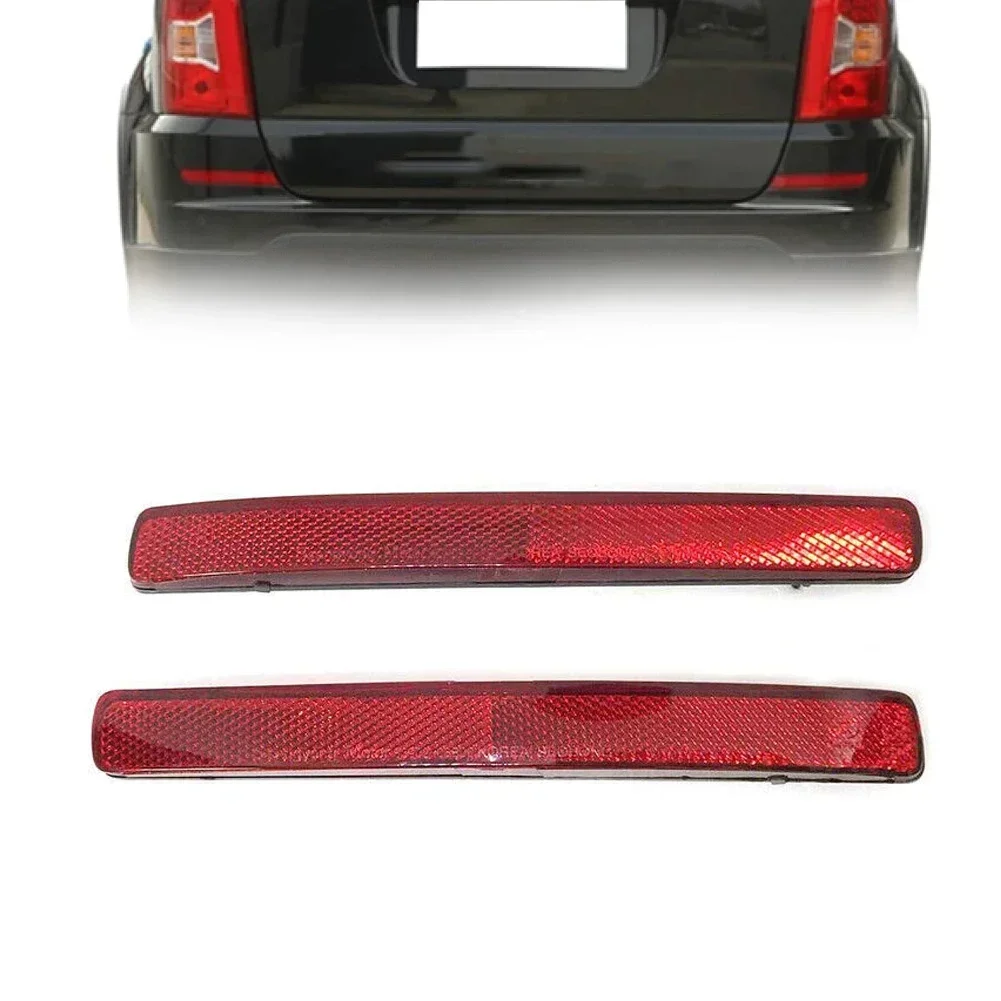 2pcs Car Rear Bumper Reflector For Ssangyong For Rexton 2006 2007 2008 2009 2010 2011 2012 2013 2014 15 16 17 For KYRON 2007-11