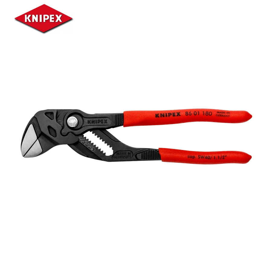 

KNIPEX Tool 86 01 180 Multi-Combination Pliers Pliers Wrench High lever transmission for strong gripping power