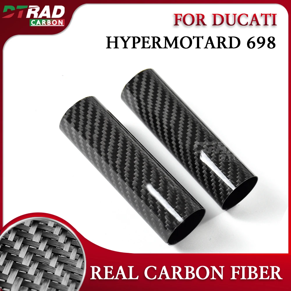 For Ducati Hypermotard 698 Accessories Hypermotard698 Carbon Fiber Motorcycle Fork Tube Protection Cover Shock Tube Fairing kit