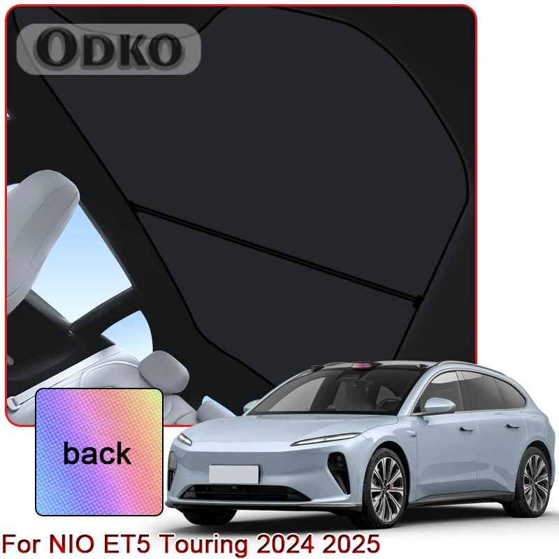 Colorful Ice Crystal Car Roof Sunshade For NIO ET5 Touring 2024 2025 Car Clip-on Sunroof Skylight Blind Shading Cover Accessory