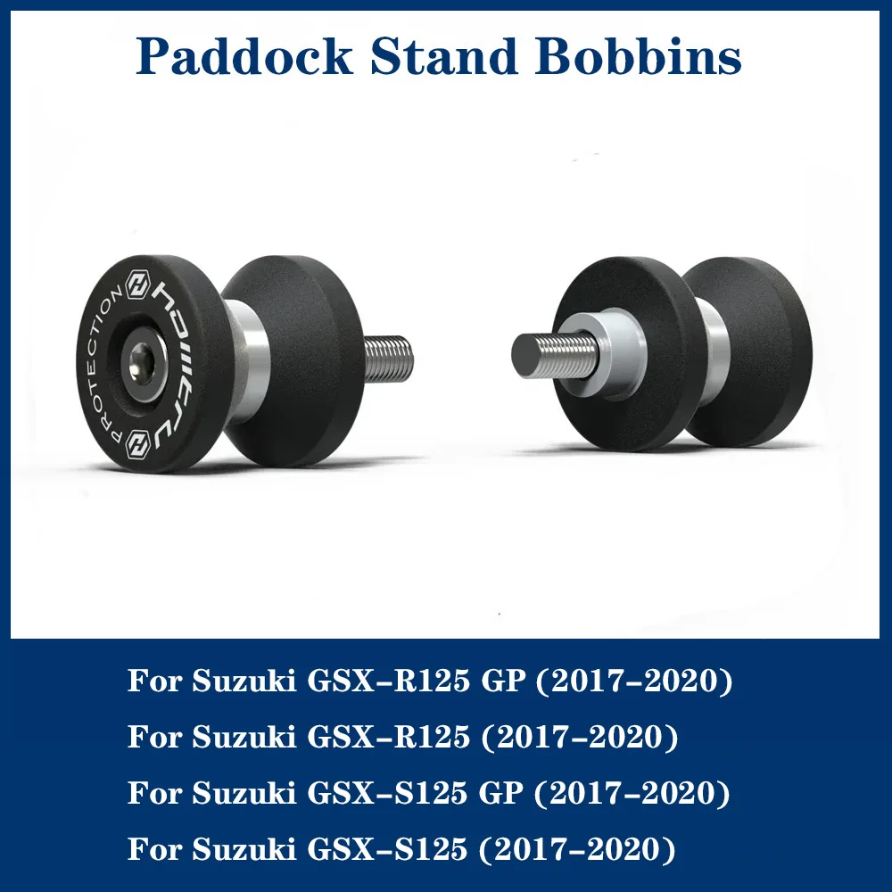 Paddock Stand Bobbins For Suzuki GSX-S125 GP / GSX-R125 GP 2017-2020 Swingarm Spools Slider M8 Rear Stand Screw