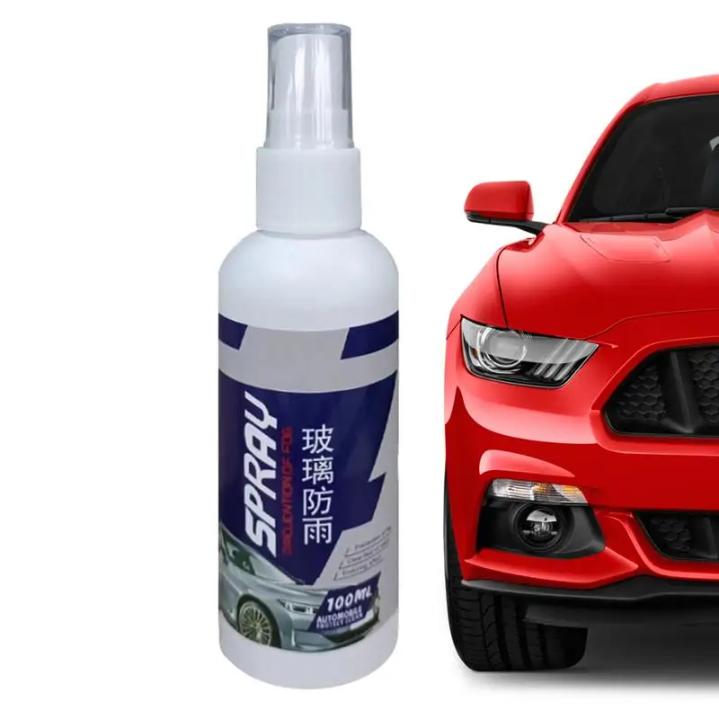 Spray Anti-Pluie pour Voiture, 100ml, Revêtement de Protection, Pare-Brise, Dissolvant pour Vitres Latérales