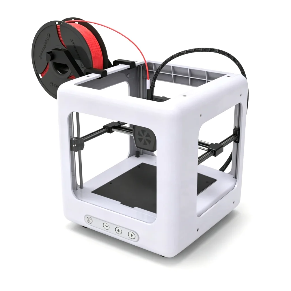 Mini Desktop FDM 3D Printer Compact Size High Precision Easy Operation DIY Model Making Machine for Home Education Beginners