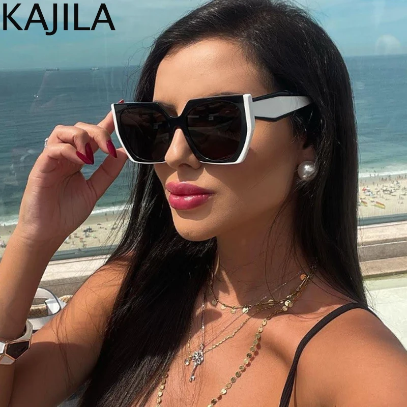 Mode Cat Eye Sonnenbrille Frauen 2025, Luxus Marke Design Vintage Quadrat Punk Sonnenbrille Für Damen Shades Retro Brillen UV400 – Detail 3