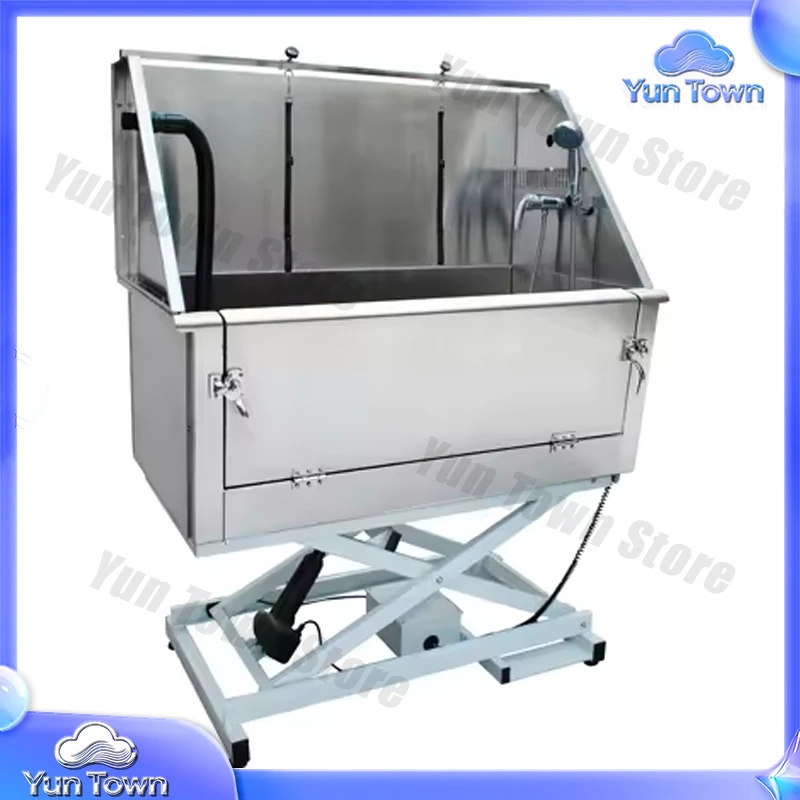 H-105E Electric Lift Professional Pet Dog Stainless Steel Bath Tub