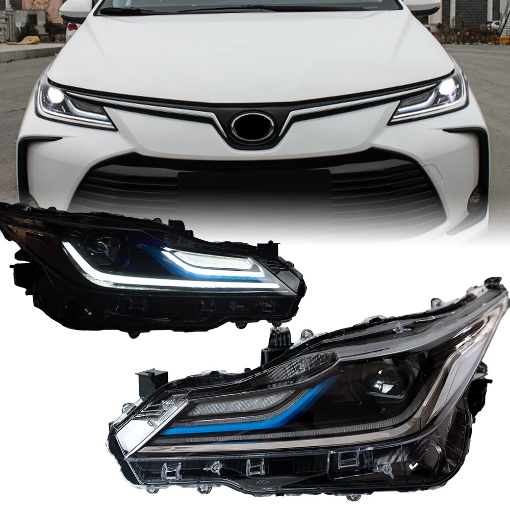 

Car For Toyota Corolla 2019-2021 Headlights DRL Hella LED Bi Xenon Bulb Fog Lights Car Accessory Head Lamp