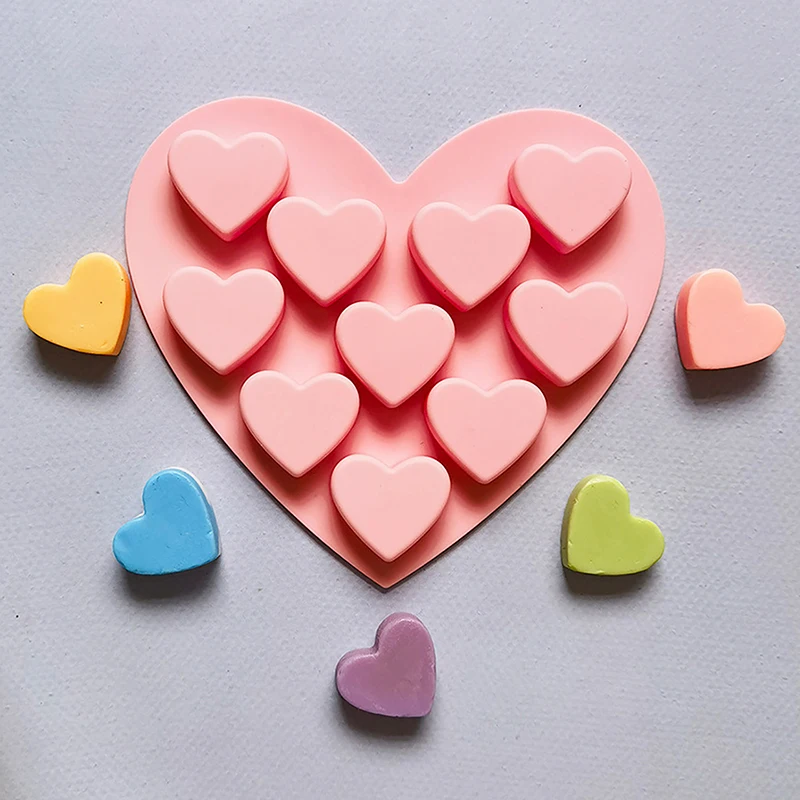 Cake Model Romantic Love Silicone Molds Silica Gel Chocolate Ice Tray Ice Mould Love Shape Small Heart Cake Mold Baking Tools