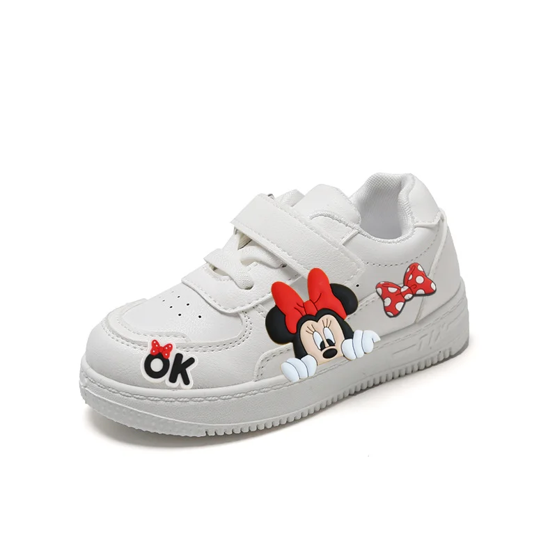 

Детские кроссовки с Микки Маусом Disney, весенне-осенняя легкая однотонная обувь на подошве, детская обувь для малышей, повседневная обувь на липучке для мальчиков в студенческом стиле
