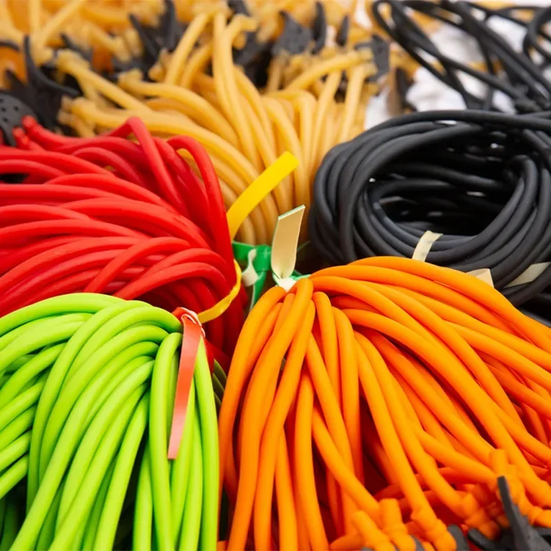 Three Traditional Rubber Band High Elasticity Slingshot Set Accessories Outdoor Shooting Sports Replacement Parts Holiday Gifts view 4