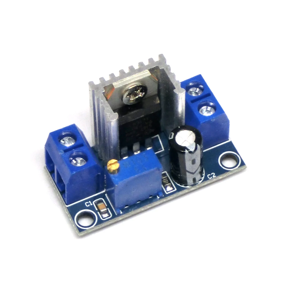 Fuente de alimentación del regulador lineal de voltaje ajustable LM317 LM317 DC-DC 4,2-40V a 1,2-37V módulo de placa convertidora reductora