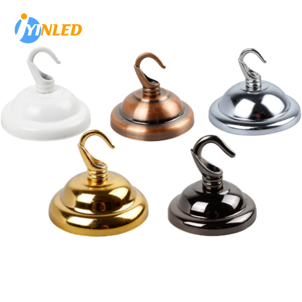 

Vintage Ceiling Cover Plate Pendant Lamp Hook Set DIY Parts Tools Decorative Accessories Holder Hanging Net Lanterns Bird Cages