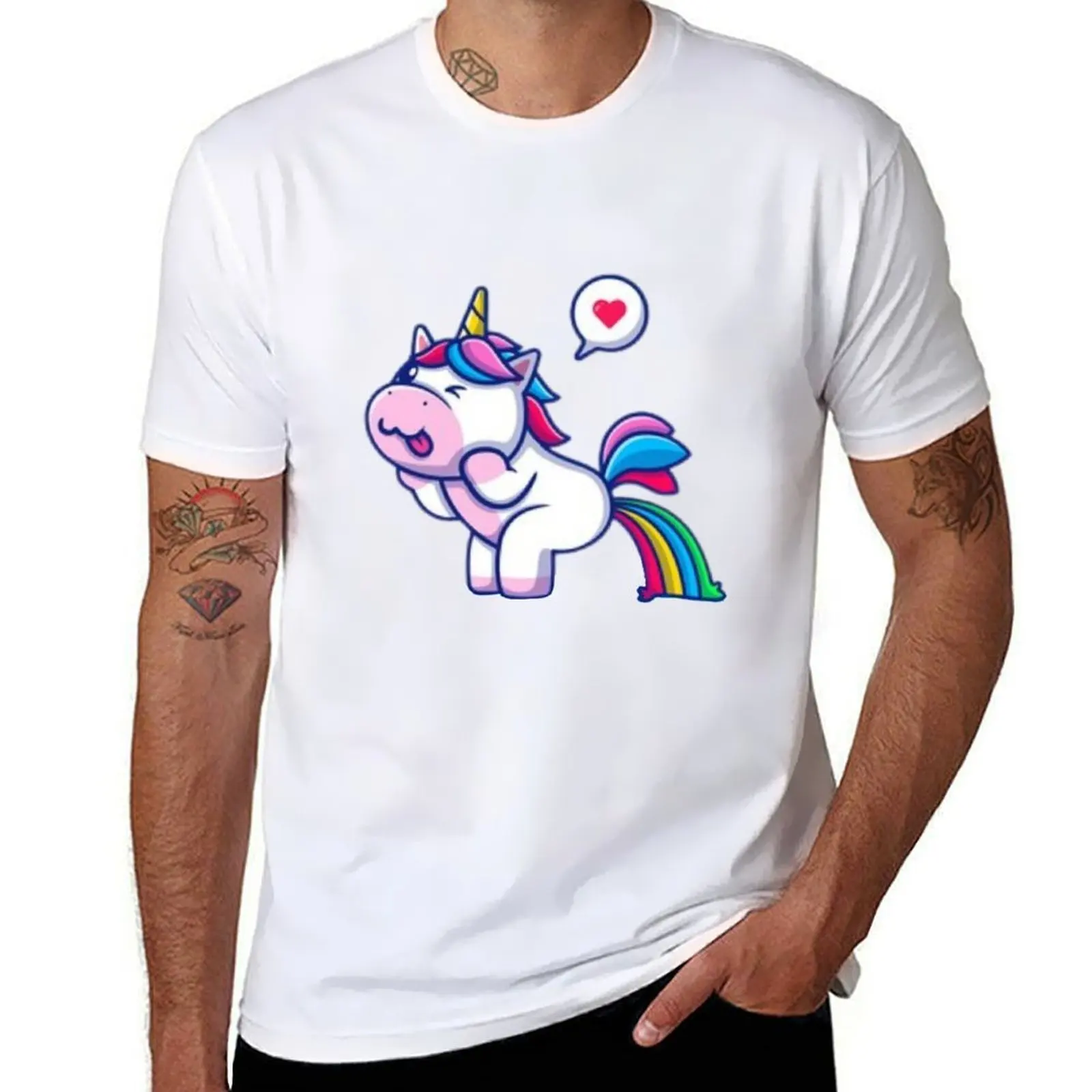 Lindo para camisa hombre por ciento para camiseta hombre hombre para algodón hombres camisas caca 100 camisetas casual anime arco iris t unicornio t