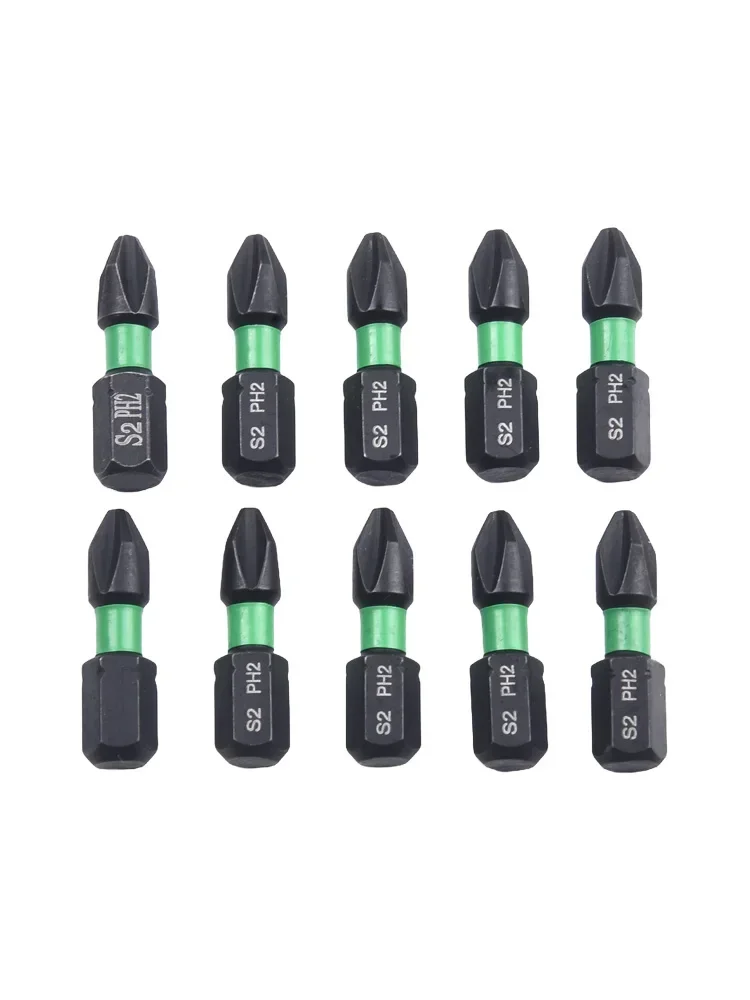 磁気ドライバービットセット,ドライバービットセット,強力ツール,25mmハンドル,新品,10個