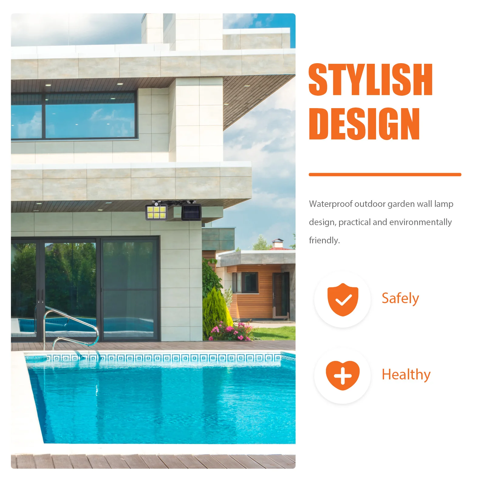 

Solar Light Outdoor Solar Motion Sensor Light Patio Lamp for Outdoor Stairs Step Fence Railing Garden Yard Black (5 m extension