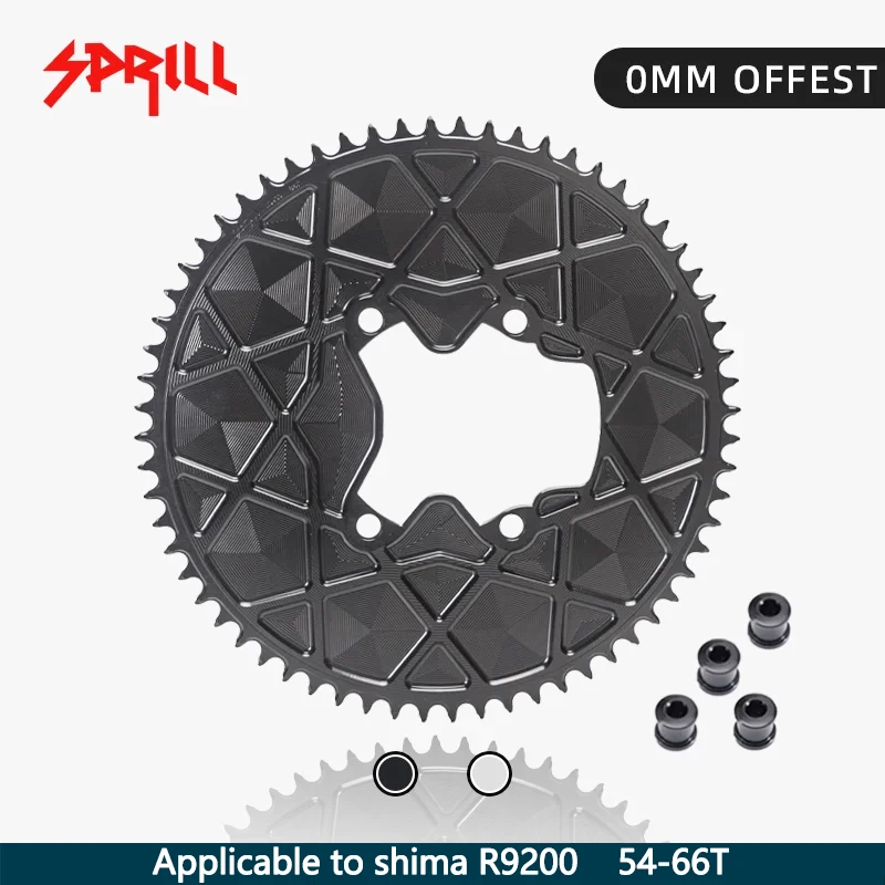 

SPRILL fully enclosed positive and negative gears for TT riders Thickest part 5mm Suitable for R9200 54T-66T 9-12 Speed