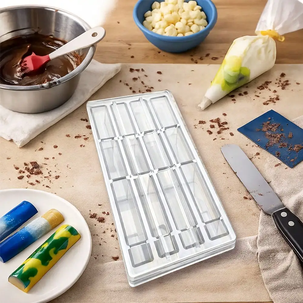 Food Grade Polycarbonate Chocolate Mold, Long Cylinder Durable PC Tool for Chocolate & Candy Making