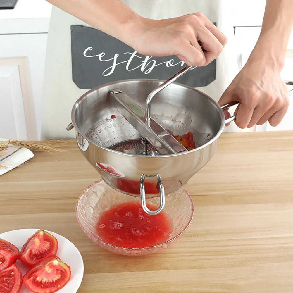

Stainless Steel Potato Ricer Masher Handheld Kitchen Fine Mashing Evenly Holes Comfortable Grip Vegetable Sweet Potato Yams