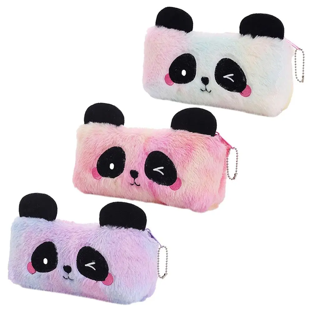 

Pen Pouch Zipper Pouch School Supplies Large Capacity Panda Pencil Case Plush Panda Pencil Bag Panda Pen Bag Plush Pencil Bag