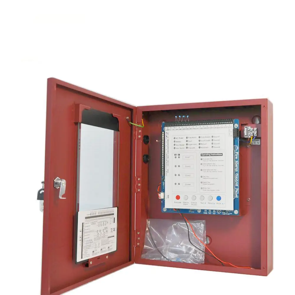 Conventional Intelligent Fighting Fire Alarm Control Panel 4/8/16 Zone For Fire Alarm System