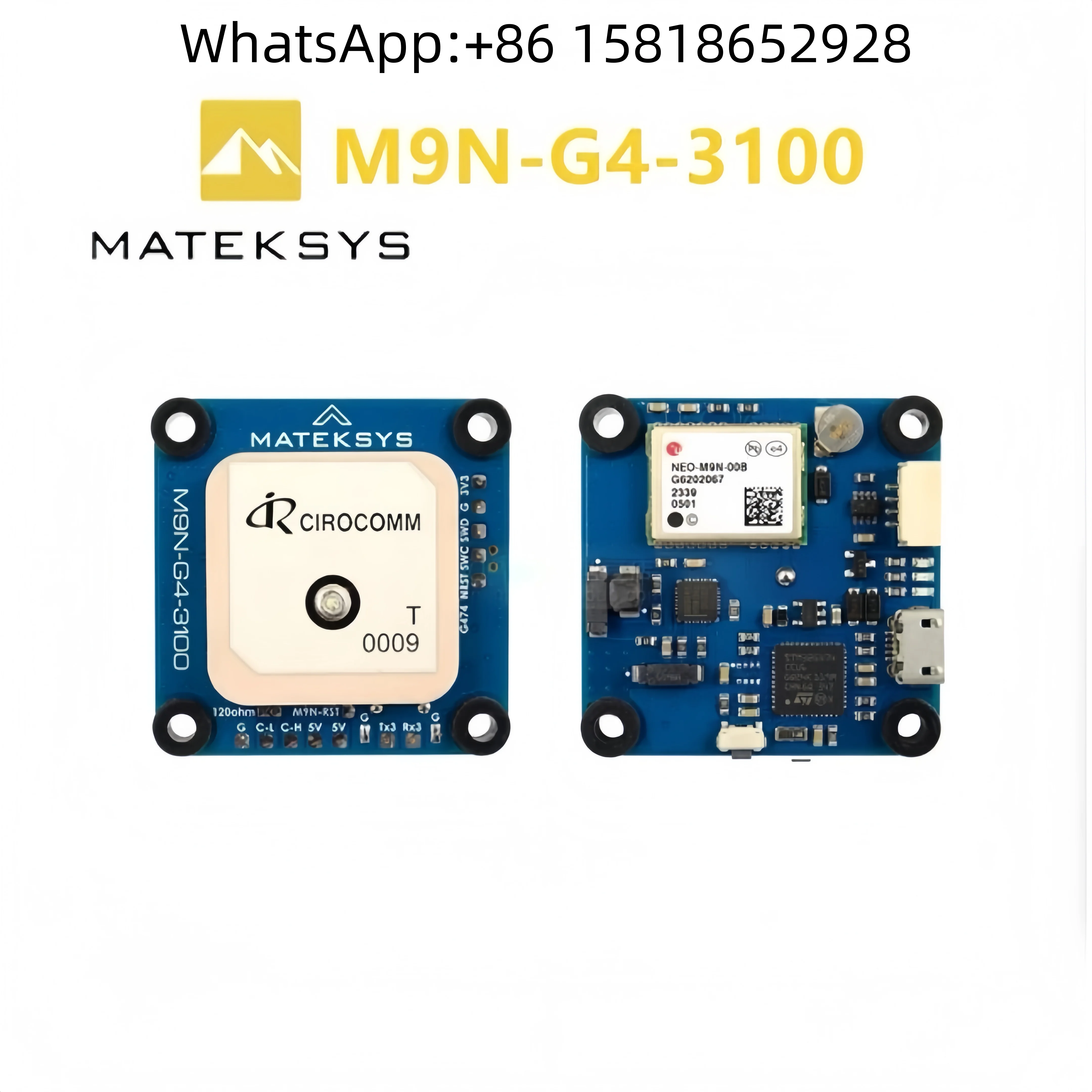 

1pcs Mateksys GNSS M9N-G4-3100 RC Model FPV High-Performance GPS Module