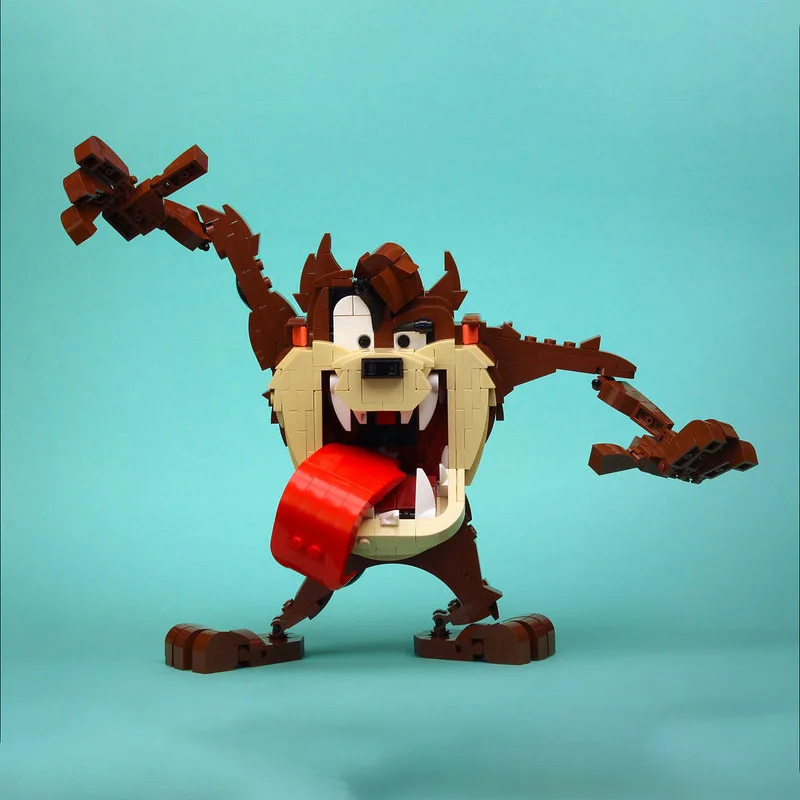 

699pcs Moc Star Movies Figure Tasmanian Devil Monsters Model Building Blocks Creative Assembly Bricks Toys Kids Christmas Gifts