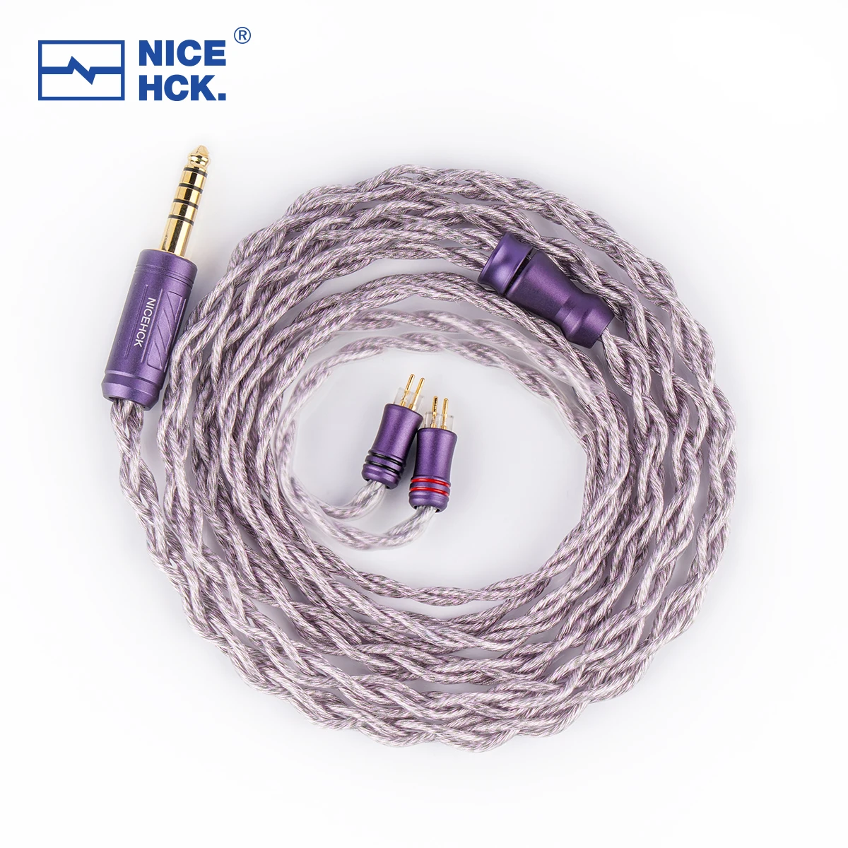 Nicehck acelilacシルバーメッキイヤホンワイヤー、ヒマラヤパフォーマー8 f1 pro bajie、7n occ 7n、mmcx 2pinのケーブルを交換