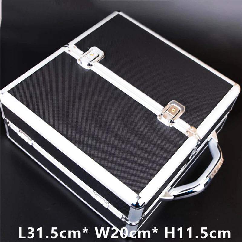 High Grade Mechanical Watch Box Storage Box Simple Lockable Double Open Watch Box Jewelry Black 36 Position Display Box WatchBox