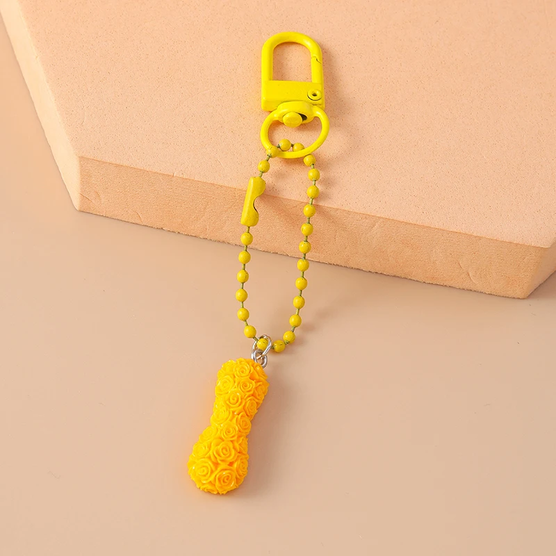Niedlicher Schlüsselanhänger mit englischen Buchstaben und Glockenmotiv für Damen und Herren, als Auto-Schlüsselhalter, Handtaschenanhänger, Schlüsselring, Accessoire, DIY-Schmuck, Geschenkidee – Detail 25