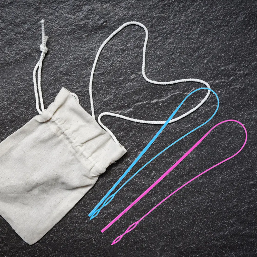 

Plastic Metal Drawstring Threader DIY Sewing Tool Flexible Threading Apparatus Pants Shorts Coats Tote Bags Repair Kit Storage