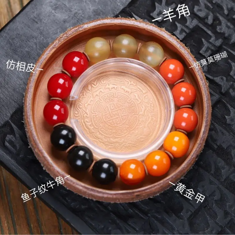Multi-element five elements metal wood water fire earth unisex sheep horn bracelet