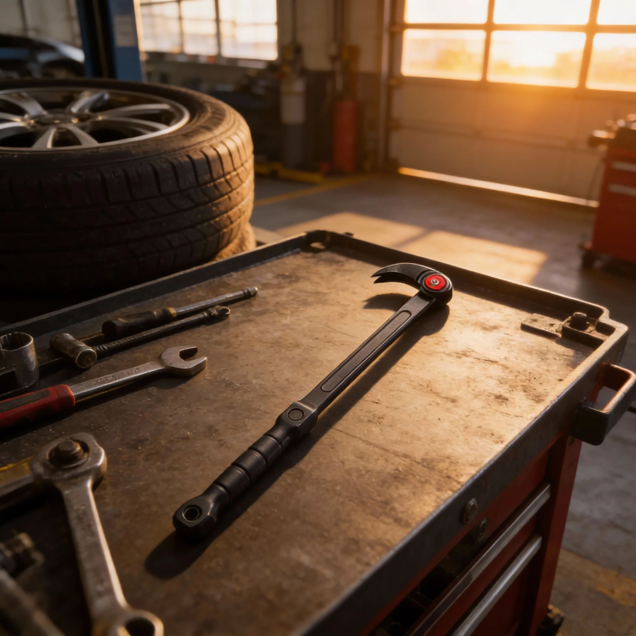 

1pc 18in Adjustable Pry Bar Indexable Pry Bar Multifunctional Pry Bar Tool For Automotive Tire Repair Electrical Installation