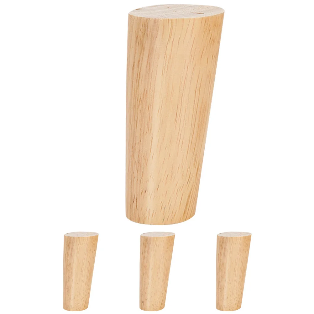 

1Set Wood Furniture Legs Set High-Density Wooden Feet for Sofa Table Cabinet Repair Strong Load-Bearing Non-Deform Replacement