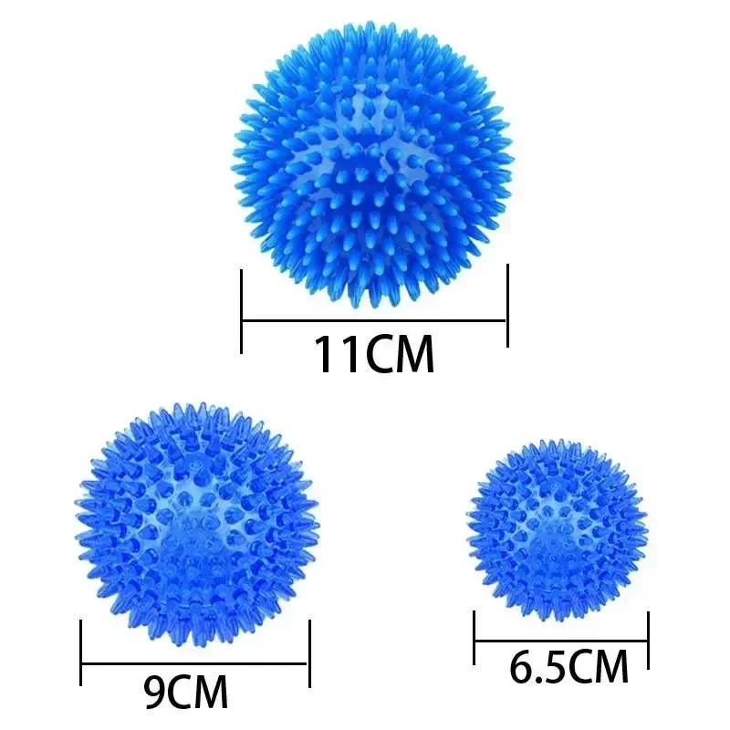 Dogs phonation Chew Spiky molar Ball Soft TPR Squeaky Ball Toys Floatable Pool Toy Toss Fetch for Small and Medium Dogs