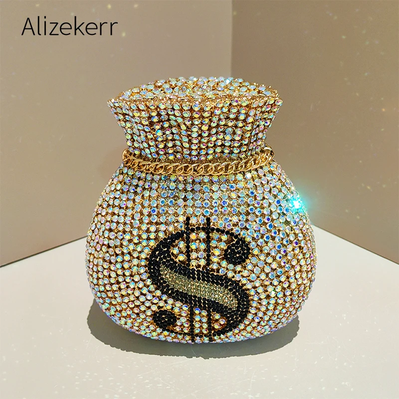 

Alizekerr уникальные бриллиантовые счастливые сумки женские великолепные стильные стразы металлические вечерние клатчи кошельки и сумки для свадебной вечеринки