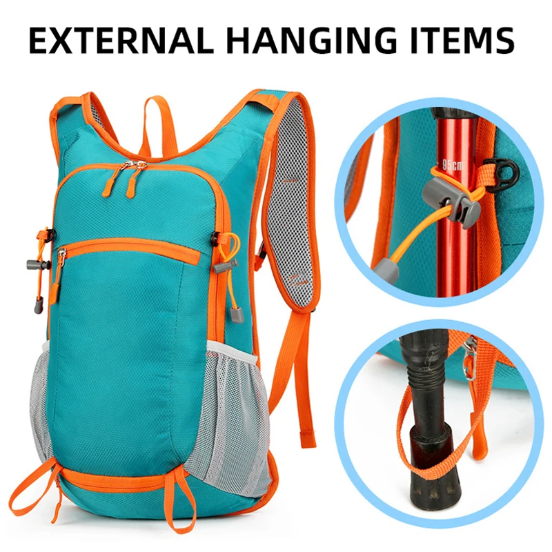 Zaino di grande capacità Zaino leggero da esterno per escursionismo, campeggio, arrampicata, borsa per acqua, zaino portaoggetti, borsa a tracolla per ciclismo, palestra sportiva