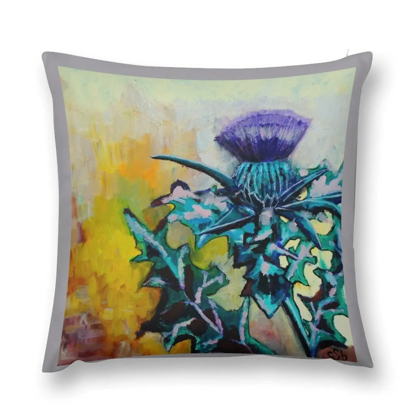 Mystic Thistle Throw Pillow Pillow Covers Decorative Pillowcase Cushion Decorative Cushions pillow