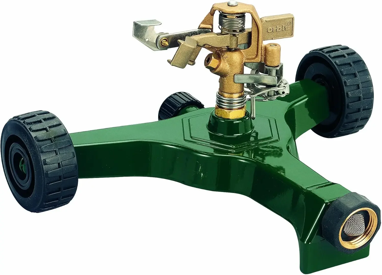 5-Pack 56186N Lawn and Garden 1/2-Inch Brass Impact Sprinkler with Metal Wheel Base (5)