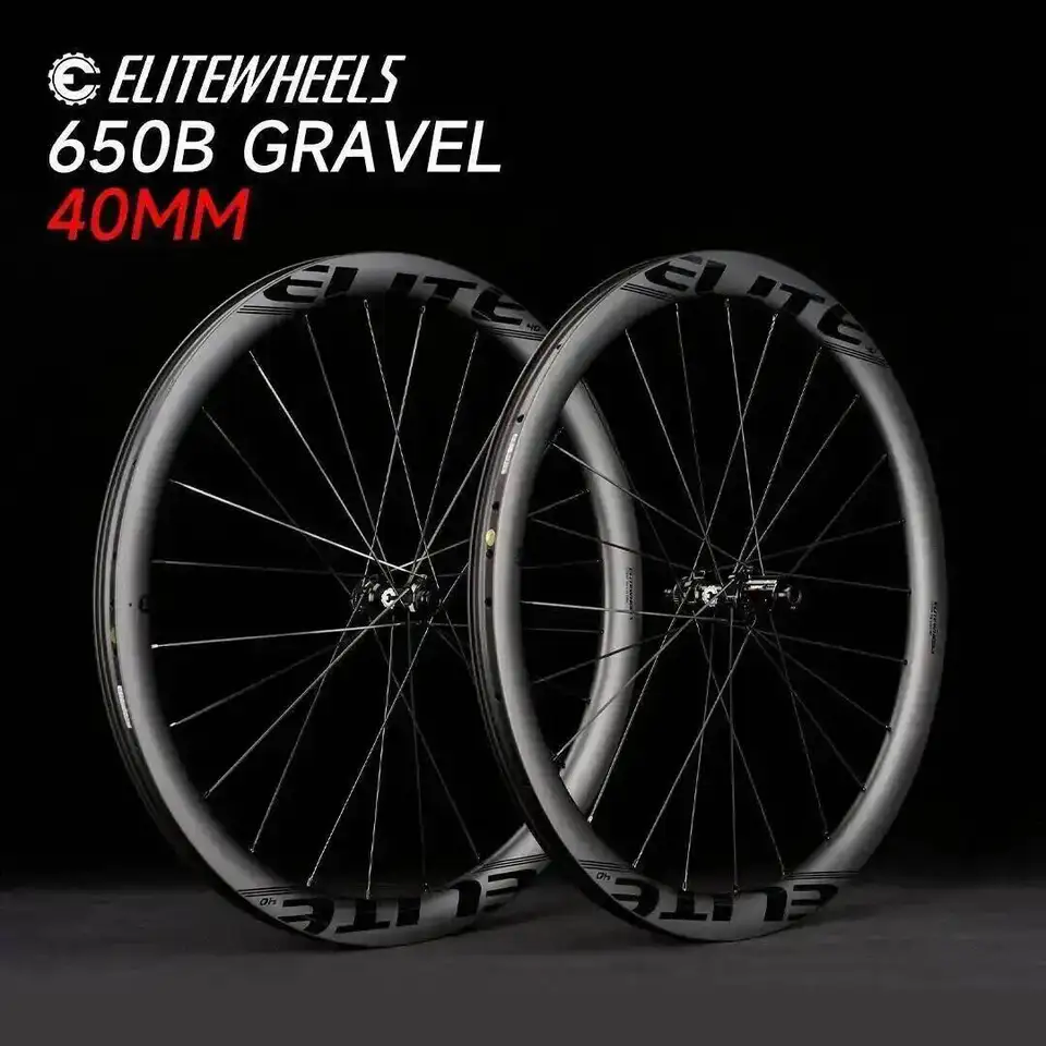 elite カーボンホイール 650B グラベル ELITEWHEELS 650B グラベルホイールセット ロードディスクカーボン