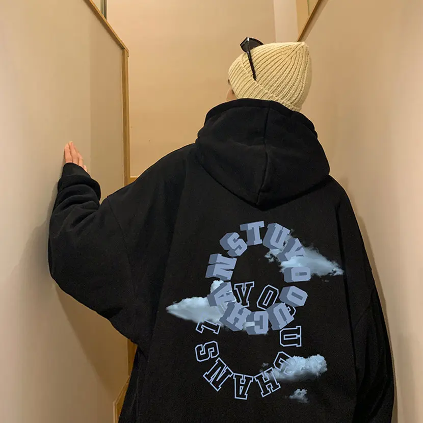 

Men's Hoodie Sweatshirt Casual Long Sleeve Sportswear Autumn Design Loose Fit College Style Comfortable Printed T-Shirt